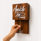 Wooden Texture Brass Chain Calling bell switch