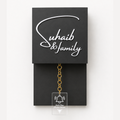 Matte Black with Brass Chain Calling bell switch