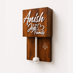 Wooden Texture Rope Calling bell switch
