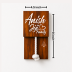 Wooden Texture Rope Calling bell switch