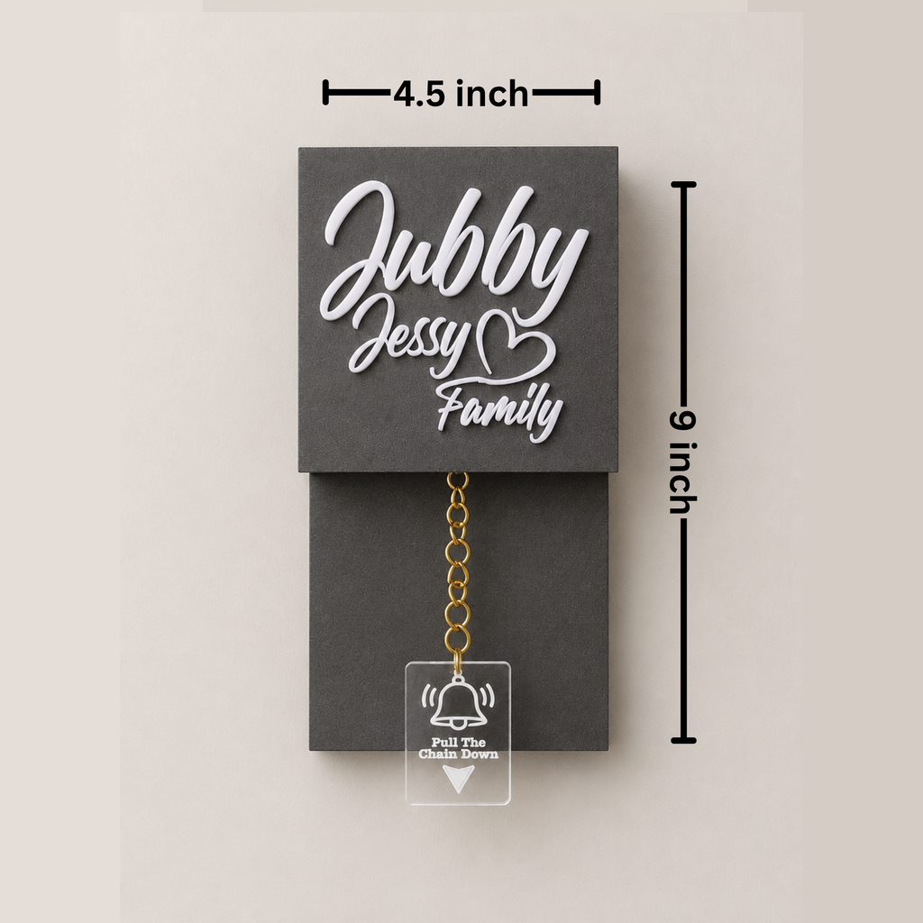 Ash Grey with Brass Chain Calling bell switch