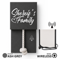 Wireless Ash Grey With White Rope Calling Bell Switch