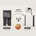 Wireless Ash Grey With White Rope Calling Bell Switch