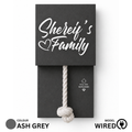 Wired Ash Grey With Brass Chain Calling Bell Switch