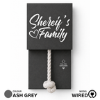 Wired Ash Grey With Brass Chain Calling Bell Switch