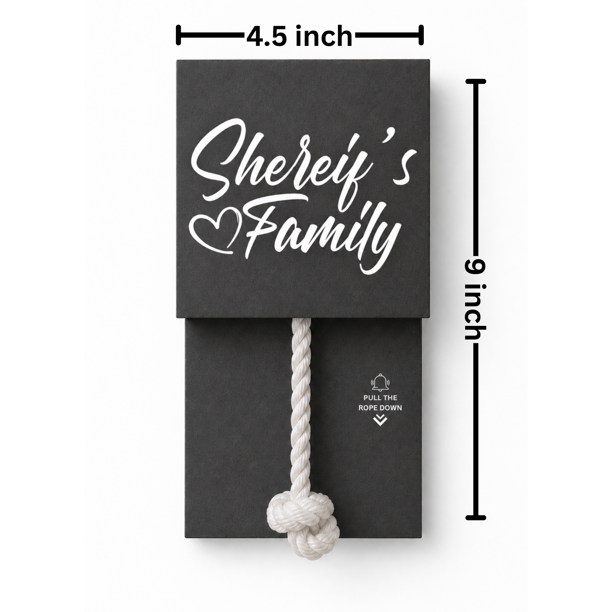 Wireless Ash Grey With White Rope Calling Bell Switch