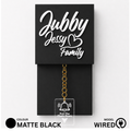 Wired Matte Black With Brass Chain Calling Bell Switch
