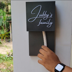 Custom Rope Pull Door Bell (Ash-Grey Colour)