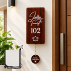 Cameo Wireless Door Bell with Brass Chain