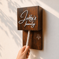 Wooden Texture Rope Calling bell switch