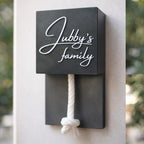 Custom Rope Pull Door Bell (Ash-Grey Colour)